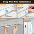 10inch 80 1800mAh Closet 4 3 Dimmable Counter 2 Pack BLS Under Cabinet Lighting, LED Motion Sensor Light Indoor