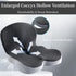 JNHEST Tailbone Orthopedic Cushion, L-Shaped Ergonomic Design Seat Cushion, Non Slip Memory Foam Car Cushion with Back