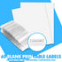 HERKKA Extra Capacity Hanging File Folders, 60 Pack, Reinforced Letter Size, 1 Inch Expansion for Bulky Files, 12
