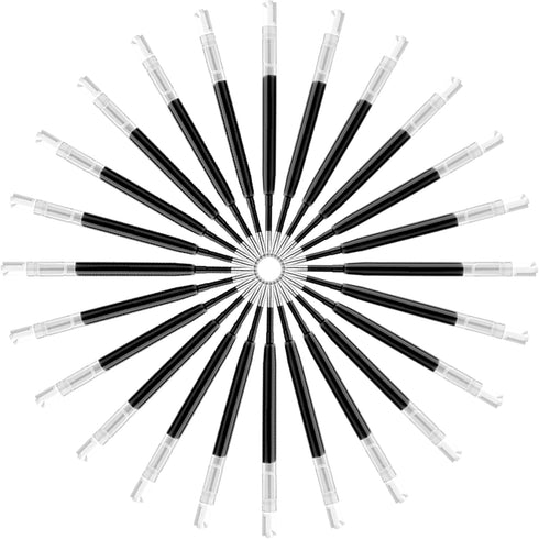 DunBong G2 Gel Ink Pen Refills, 0.5mm Fine Point for Retractable Gel Pens, Pack of 5 (Black)