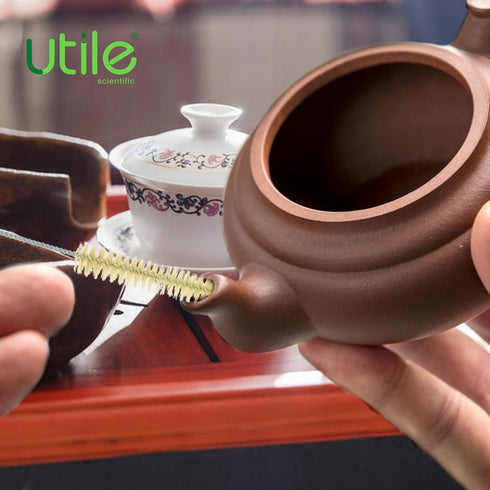 Utile 7 Pcs Lab Cleaning Brush Set, 7 Sizes including Beaker, Buret, Cylinder, and Tube Brushes