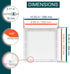 10 x 10 White Plastic Access Panel for Plumbing, Electricity, Heating, Alarm Wall Access