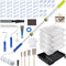 INCLY 32PCS Paint Roller Kit with 2 to 4 Ft Extension Pole,