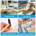 PATIKIL 3/8 Wooden Dowel Pins, 200 Pcs M10x100mm Hardwood Pegs for Crafts, Furniture, Door Art