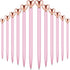 Chinco 12 Pieces Pink Heart Shaped Retractable Metal Pens, Cute Black Ink Ballpoint for Women Gifts