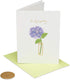 Papyrus Sympathy Cards with Envelopes - Vase and Peace Design (2-Count)