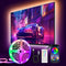PSTAR TV LED Backlight,9.84ft Music Sync RGB Backlight with Remote & App Control,