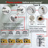 Set Premium Brushed Sink Faucet Handheld Bidet Sprayer for Toilet -Bidet Attachment for Warm & Cold Water with Dual