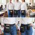 Bruislard Server Pouch, Server Apron with Buckle Work Pouch Utility Apron Adjustable Waitress Accessories Bag