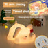 3 Dimmable Cute Love Elephant Night Light For Kids, LED Squishy Nursery Lamp Warm Brightness For Breastfeeding , Level
