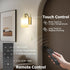 1 Pack 6000mAh 4 Dimmable iThird Battery Operated Wall Sconce Light: Gold Rechargeable Wall Lights with Touch