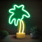 Lumoonosity Palm Tree Lights - Green & Yellow Palm Tree Neon Sign
