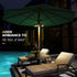 Eletorot Rechargeable Patio Umbrella Lights, 28 LED Outdoor Lights with 3 Lighting Modes for Patio Decor