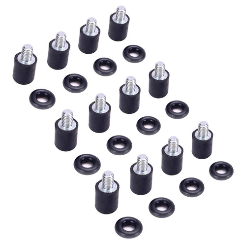 M3 Flight Controller Anti-Vibration Standoffs with Rubber Washer Rings for Naze32 CC3D F3 F4 (12 Sets)