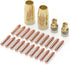 YESWELDER MIG Welding Gun Accessory Kit, .030" Tip-Nozzle-Diffusers for Miller Millermatic M-100/150 Hobart H-9/10