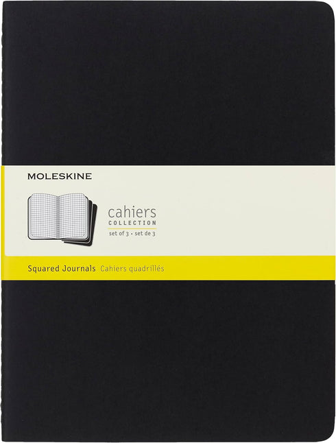 Moleskine Cahier Journal, Soft Cover, XL (7.5 x 9.5") Squared/Grid