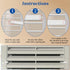 40 Pieces Plantation Shutter Repair Tool Set, 20 Pcs Louvers Staples and 20 Pcs Spring Loaded Shutter Pins