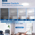 1 Pack Dimmer 3-Way Dimmer, 150W 600W Bulb, Amico Light Switch, Single-Pole or Compatible Slide Control Suitable