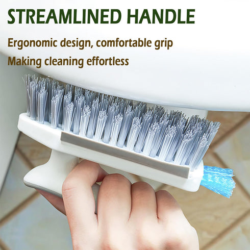 Alnorte 4 1 in Grout Cleaning Brush with Scrape, V Shape Grout Cleaner for Tile Floors, Bathroom, Corner, Baseboard