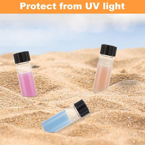 100 Pack Clear Small Glass Vials 4ml