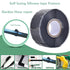 Waterproof Silicone Tape, 1 in x 16.4', Black Rubber Leak Proof Sealing Tape for Emergency Pipeline Repair