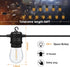 36FT 13 S14 Bulbs(1 2700K Dimmable GvvooHome LED Outdoor String Lights Patio Lights with Shatterproof Replaceable