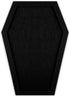 Coffin Felt Bulletin Board - Gothic Decor for Table Top or Wall with Push Pins for Home, Office, Bistro