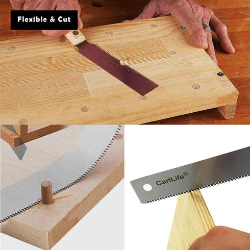 Japanese Woodworking Flush Cut Hand Saw, Flexible Blade 18TPI Pull Saw Tool for Carpentry DIYer