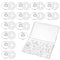 Tweruna 24 PCS Clear Bib Snaps for Runners, Race Number Buckle Fixing System,
