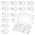 Tweruna 24 PCS Clear Bib Snaps for Runners, Race Number Buckle Fixing System,