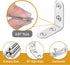 40 Pack 160 1.5"x1.5", Bates- L Brackets for Wood, with pcs Screws, Stainless Steel, L Brackets for Shelves, Corner