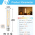 Bulbs 7.3 Inch E26 T10 Bulb Bulb 185mm Bulb,6W 60 Bulb Livingroom,2700K 600LM,Pack 4 Tube Light LED Tubular Light Long