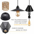 10 1 Pack E26 E27 Feet Waterproof Wire Electric Light Socket, Outdoor Black Plug in Pendant Light, Socket for Vintage