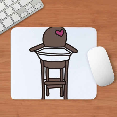 CafePress 9.25"x7.75" Non-Slip Gaming Mousepad with High Chair Design
