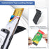 Badge Holder with Adjustable Lanyard, Heavy Duty Hard Plastic ID Card Holder, KMEOSCH 2 Vertical Holders (Black)
