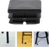 25x25mm 12pcs VOSAREA Square Tube End Caps Plastic Furniture Leg Inserts Tube Button Protectors Black for Table