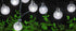 Solar String Lights Outdoor, 20ft 30 LEDs Waterproof White Crystal Globe Fairy Lights, 8 Modes for Holiday Party Gardens