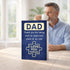BETHEGIFT Dad Card for Fathers Day - Fathers Day Card - Thank You Card for Dad - Dad Birthday Card from Daughter, Son