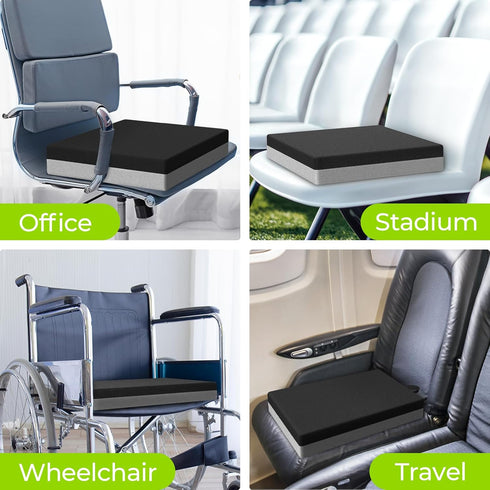 Tailbone AUVON Ventilation Seat Cushion with Innovation Heat Dissipation Design, Anti-bedsore Wheelchair Cushion