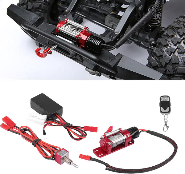 RC Winch 1/10, RC Winch Metal Winch, RC Car Winch with Remote