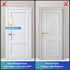 2Pack 800lbs Door Reinforcement Lock Withstands of Force - White Extra Proof Door Lock for Kids Safety Drilling