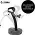 Zebra Technologies LS2208 20-61019-02R Zebra Gooseneck Stand for Series Handheld Scanner Twilight Black