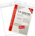 Ollain 10 PCS Waterproof Page Protectors, Resealable Zip Paper Sheet Protectors Clear Hard Plastic Sleeves, 8.5" x 11"
