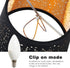 Bulb HOMSFOU Fabric Lampshade Small Lamp Shades Clip on Black Pendant Light Small Barrel Lampshade Wall Sconces Lamp