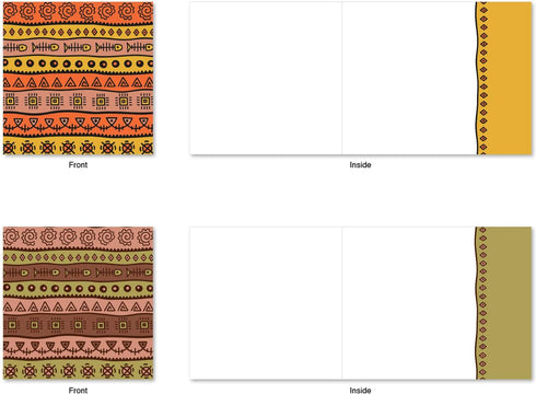 The Best Card Company 10 Assorted Blank Note Cards with Envelopes, Bulk Boxed Set (4 x 5.12 Inch)