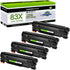 greencycle Compatible CF283X Toner Cartridge Replacement for HP 83X CF283X Laserjet Pro M201 Printers (4-Black, 2400