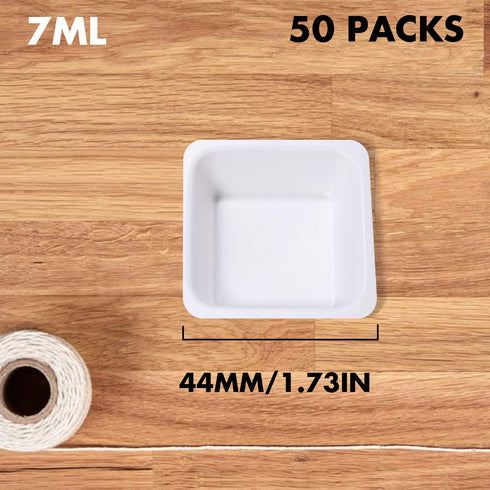 7ml 100ml Weigh Boat Set, 100 Pack Small & Large Lab Weighing Dishes for Measuring, Mixing Powders