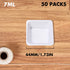 7ml 100ml Weigh Boat Set, 100 Pack Small & Large Lab Weighing Dishes for Measuring, Mixing Powders