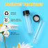 100 Pack 4ml Clear Glass Vials with Screw Caps, Small Liquid Bottle Vials for Essential Oil