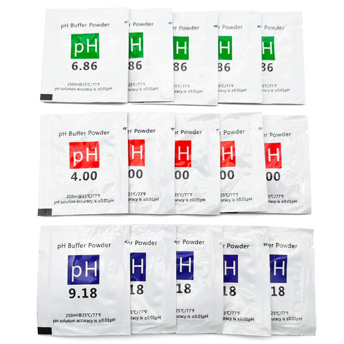 DuvinDD 15 Pack pH Meter Buffer Solution Powder for Precise pH of